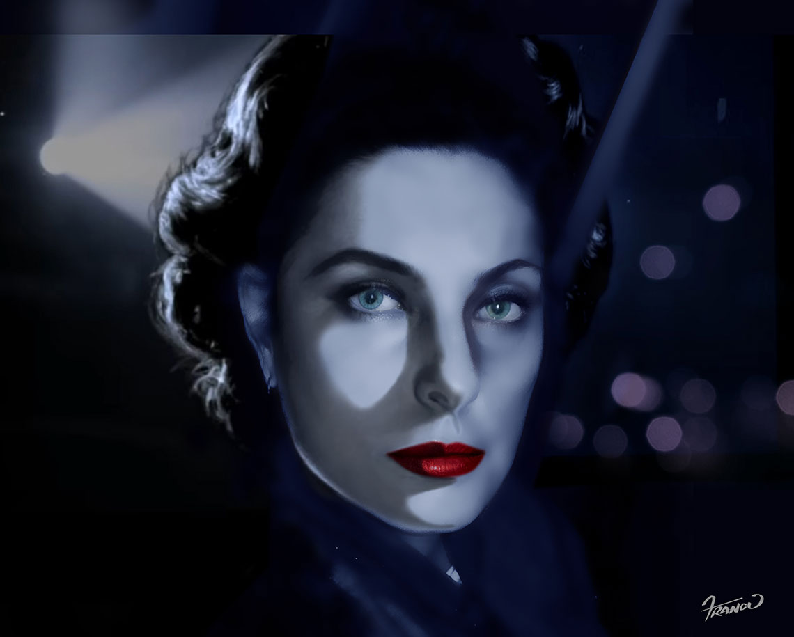 Donna Darkwolf's Witchy Kiss In Blue